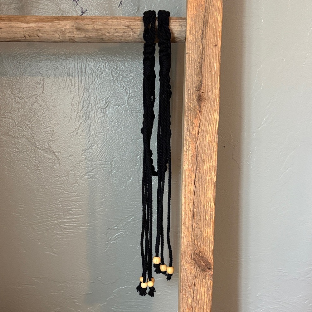 homemade macrame belt